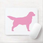 Golden retriever (Rosa) Mousepad (Mit Mouse)