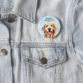 Golden Retriever Round Button Button (Beispiel)