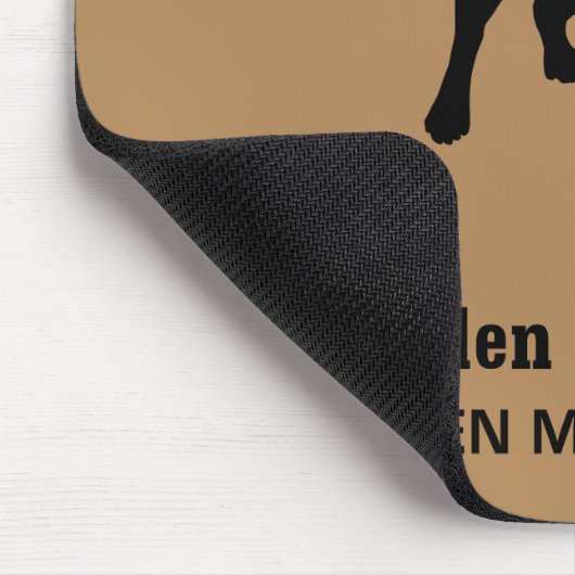 Golden Retriever Rule Mousepad (Ecke)
