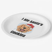 Golden Retriever Santa Pappteller (Schrägansicht)