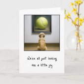 Golden Retriever Sass Café - Wine Bar Karte (Gelbe Blume)