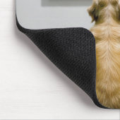 Golden Retriever Sass Café - Wine Bar Mousepad (Ecke)