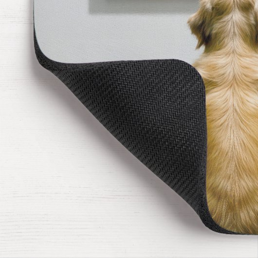 Golden Retriever Sass Café - Wine Bar Mousepad (Ecke)