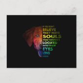 Golden Retriever schaute lange genug in ihr Auge Postkarte (Vorderseite)