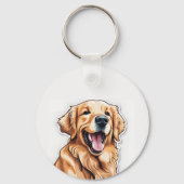 Golden Retriever Schlüsselanhänger (Vorderseite)