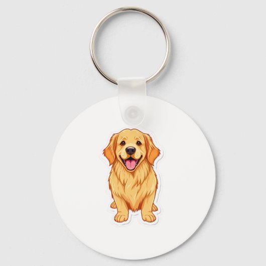 Golden Retriever Schlüsselanhänger (Vorderseite)