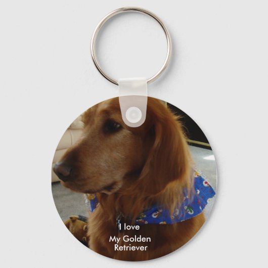 Golden Retriever Schlüsselanhänger (Vorderseite)