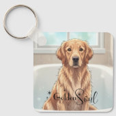 Golden Retriever Schlüsselanhänger (Vorderseite)
