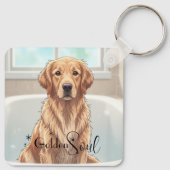 Golden Retriever Schlüsselanhänger (Rückseite)
