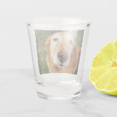 Golden Retriever Schnapsglas (Rückseite)
