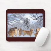 Golden retriever-Schnee Mousepad (Mit Mouse)