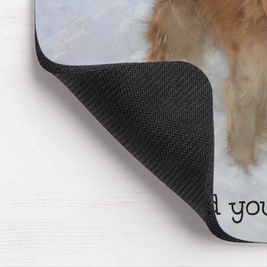 Golden retriever-Schneeflocke-Küsse Mousepad (Ecke)