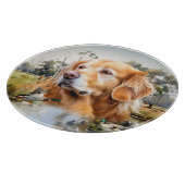 Golden Retriever Schneidebrett (Ecke)
