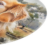 Golden Retriever Schneidebrett (Ecke)