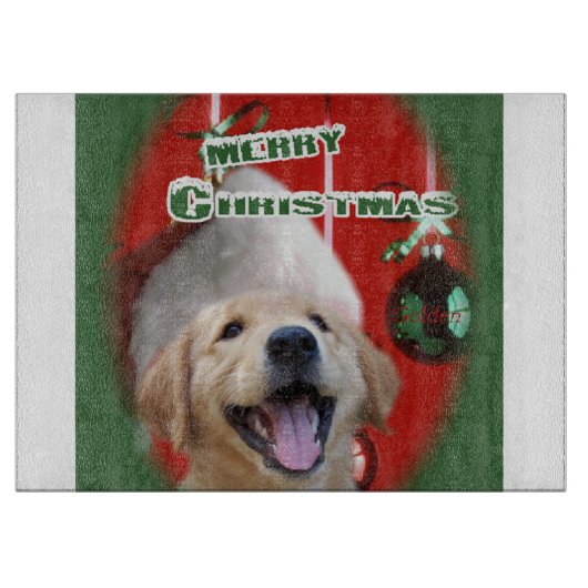 Golden Retriever Schneidebrett (Vorderseite)