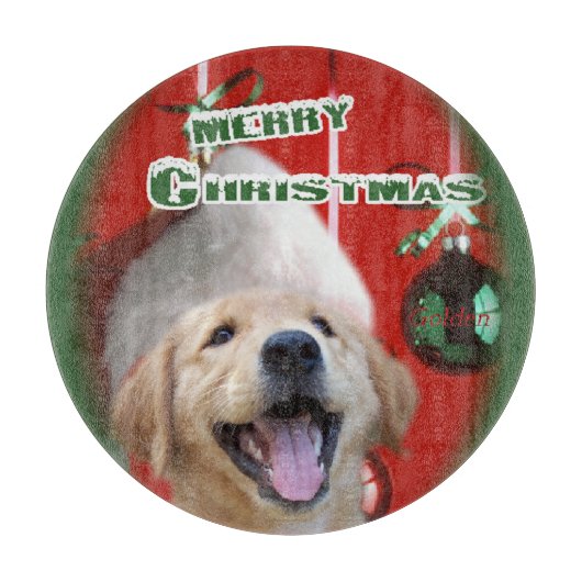 Golden Retriever Schneidebrett (Vorderseite)