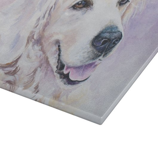 Golden retriever schneidebrett (Ecke)