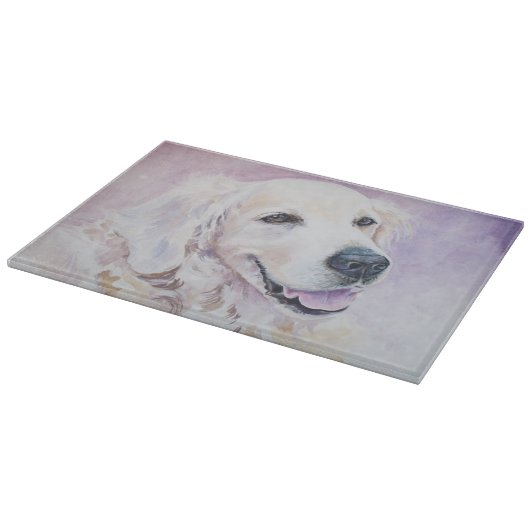 Golden retriever schneidebrett (Ecke)