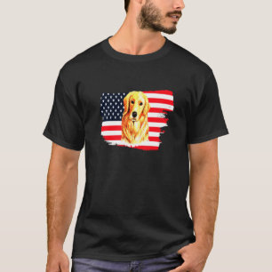 Golden Retriever Schöne Handgemälde T-Shirt