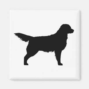 Golden Retriever (schwarz) Magnet