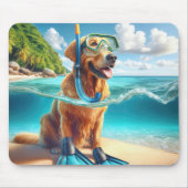 Golden Retriever Scuba Diver Mousepad (Vorne)