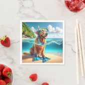 Golden Retriever Scuba Diver Serviette (Beispiel)