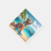 Golden Retriever Scuba Diver Serviette (Ecke)