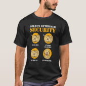 Golden Retriever Security Dog Golden Retriever T-Shirt (Vorderseite)
