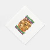 Golden Retriever Serviette (Ecke)