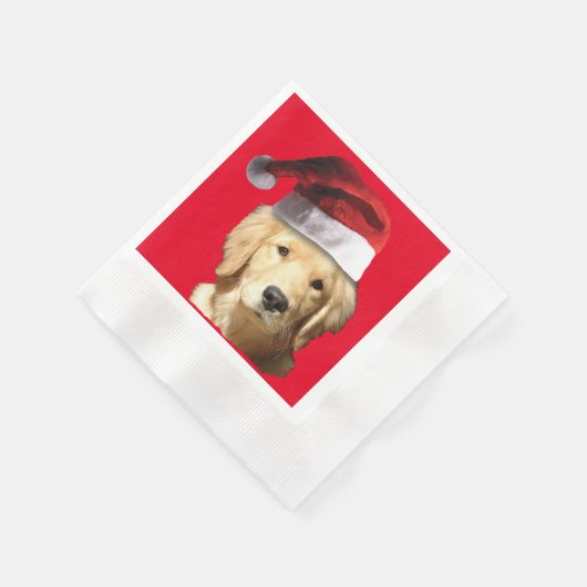 Golden Retriever Serviette (Ecke)