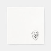 Golden Retriever Serviette (Vorderseite)