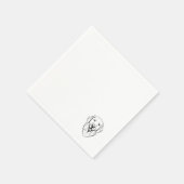 Golden Retriever Serviette (Ecke)