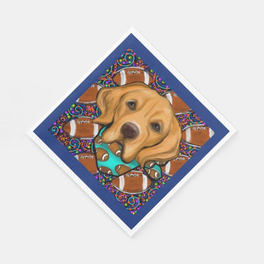 Golden Retriever Serviette (Ecke)