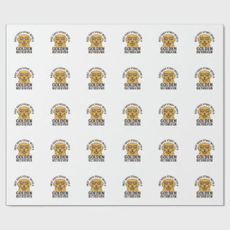 Golden Retriever-Shirt mit Retro-Sonnenbrille Hund Geschenkpapier