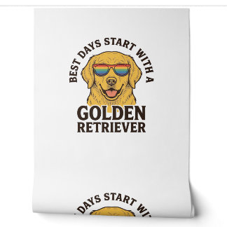 Golden Retriever-Shirt mit Retro-Sonnenbrille Hund Tapete
