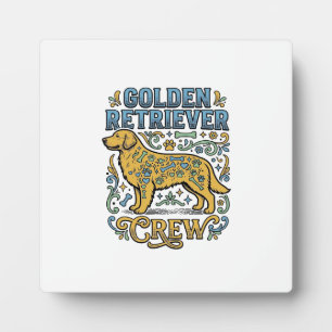 Golden Retriever-Shirt mit Vintage-Hunde-Liebhaber Fotoplatte