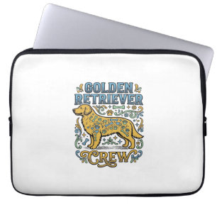 Golden Retriever-Shirt mit Vintage-Hunde-Liebhaber Laptopschutzhülle
