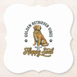 Golden Retriever-Shirt Vintage-Gravur Hunde-Liebha Untersetzer