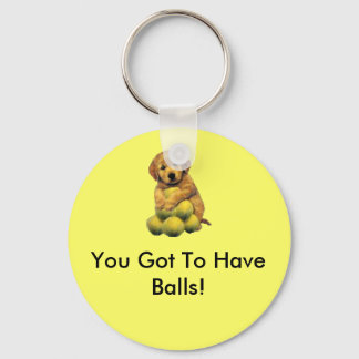 Golden Retriever Sie Got Balls Schlüsselanhänger