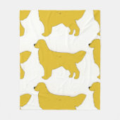 Golden Retriever Silber Fleecedecke (Vorderseite)