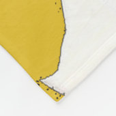 Golden Retriever Silber Fleecedecke (Ecke)