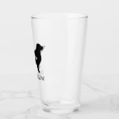 Golden Retriever Silhouette Custom Dog Lover Glas (Links)
