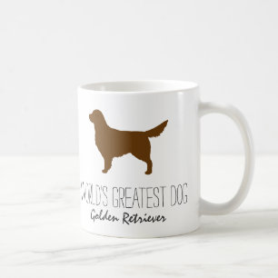 Golden Retriever Silhouette - der größte Hund de Kaffeetasse