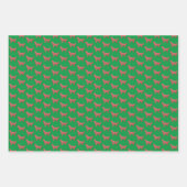 Golden Retriever Silhouette Gren Merry Woofmas Geschenkpapier Set (Vorderseite 3)