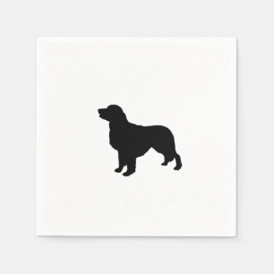 Golden Retriever Silhouette Liebe Hunde Serviette
