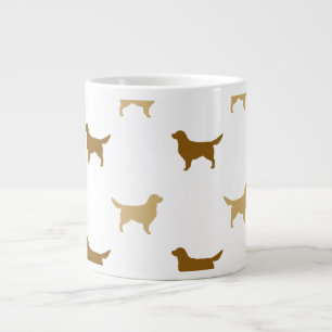 Golden Retriever Silhouetten Muster Jumbo-Tasse