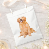 Golden Retriever Sitzen Geschenktütchen (Ausgeschnitten)