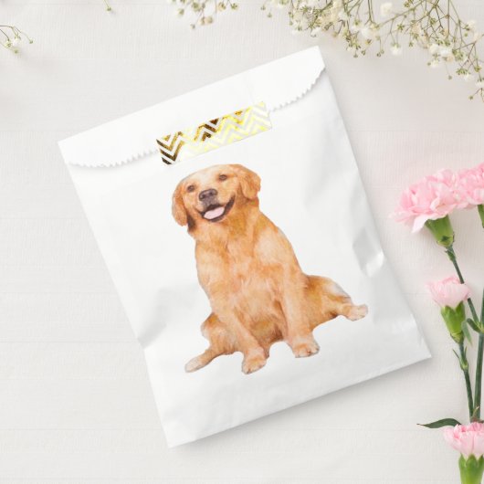 Golden Retriever Sitzen Geschenktütchen (Versiegelt)