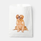 Golden Retriever Sitzen Geschenktütchen (Vorderseite)