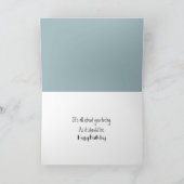 Golden Retriever sitzend vor dem Lüfter Karte (Innenseite)